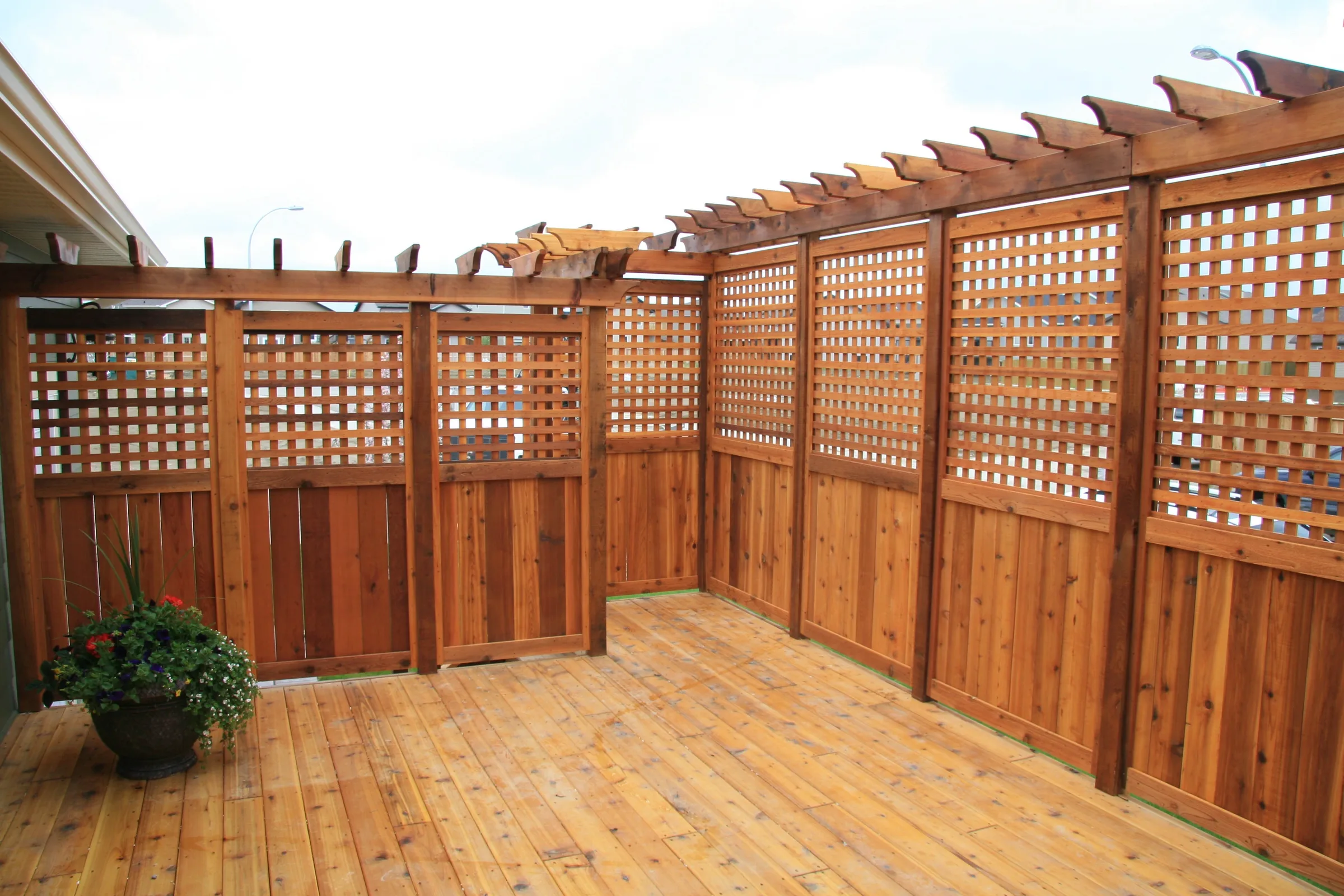 Deck, custom home built by Premiere Builders (photo 8)